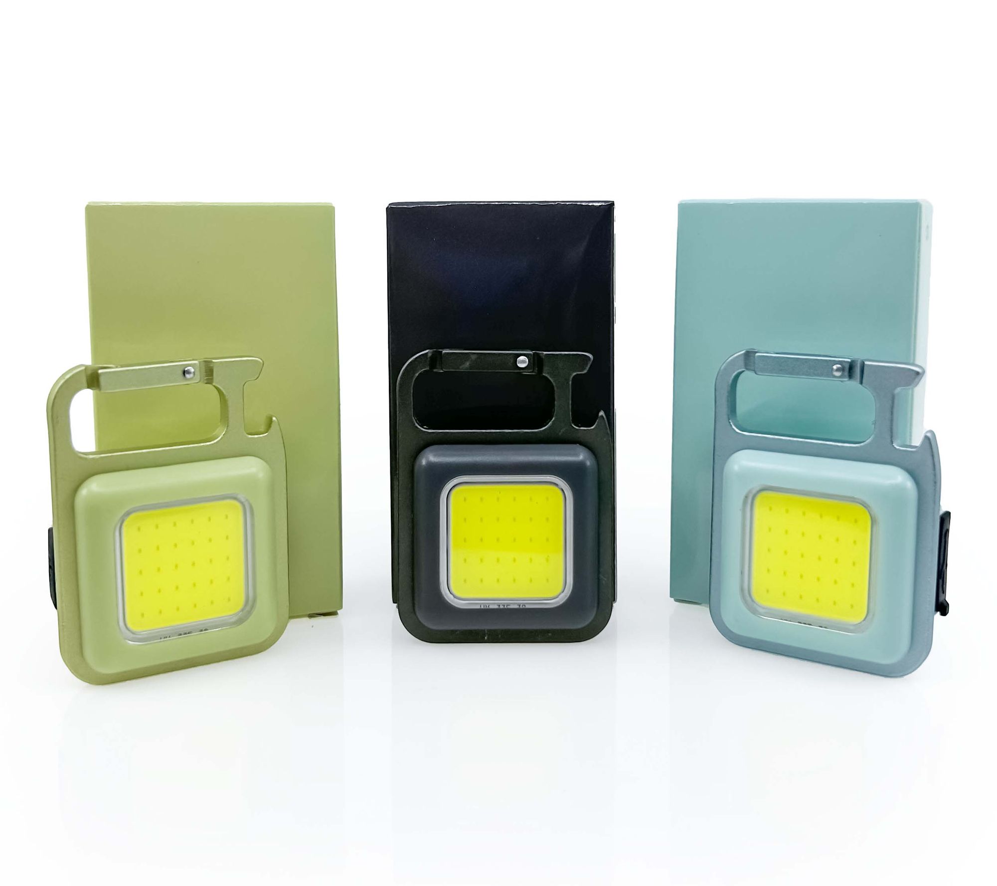 Flipo Set of 3 Neutron MiniWork Lights With Carabiner Clips