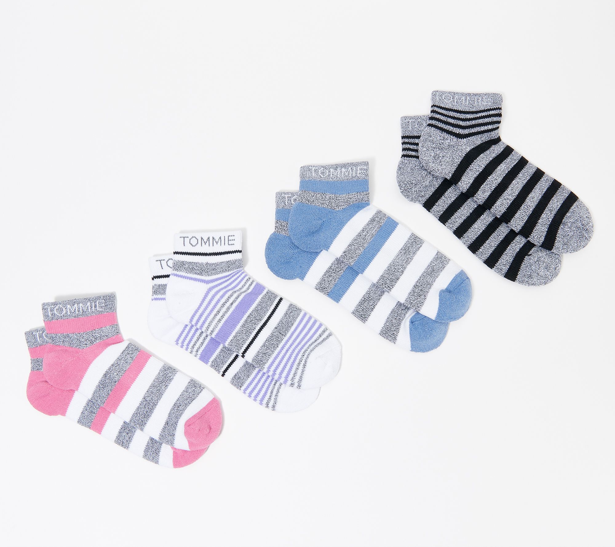 (QVC) Tommie Copper 4Pack Men's Or Women's Compression Socks